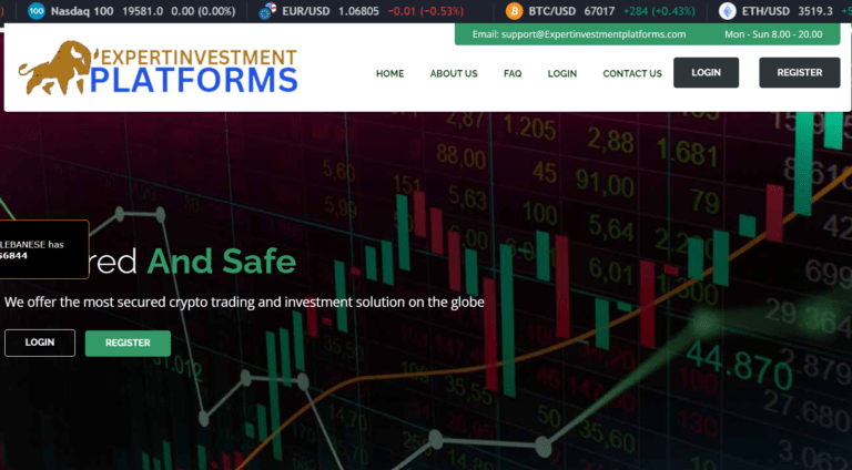 EXPERTINVESTMENTPLATFORMS Review: Is expertinvestmentplatforms.com Trustworthy or a Scam?